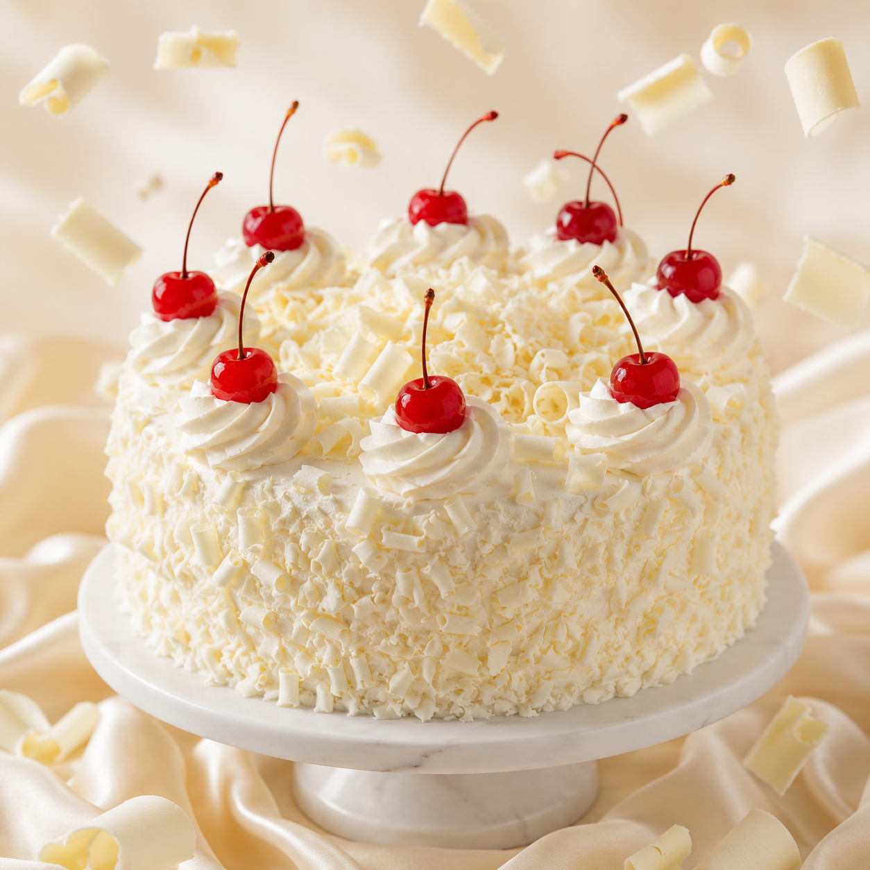 White Forest Cake